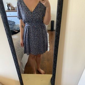 ***NEVER WORN*** Blue Floral Cottagecore dress